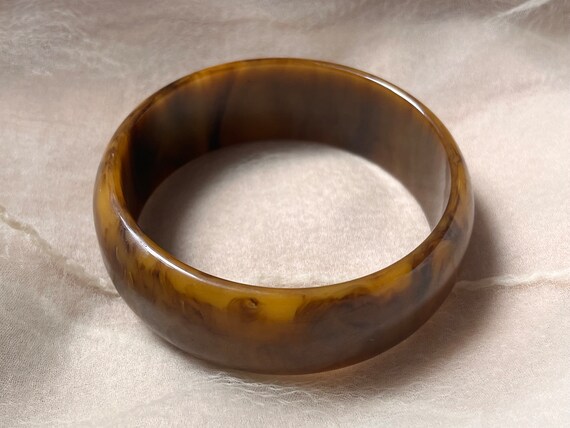 vintage Bakelite Catalin tortoiseshell caramel sw… - image 4