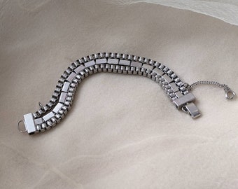 ☆人気☆【VINTAGE HOLLYWOOD】☆Round Mix Chain Bracele.t☆ Vintage 1980-90s Gold Tone Chunky Link Bracelet 7 1/2” | eBay