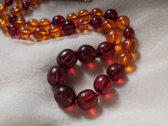 vintage Bakelite plastic translucent cherry juice… - image 3