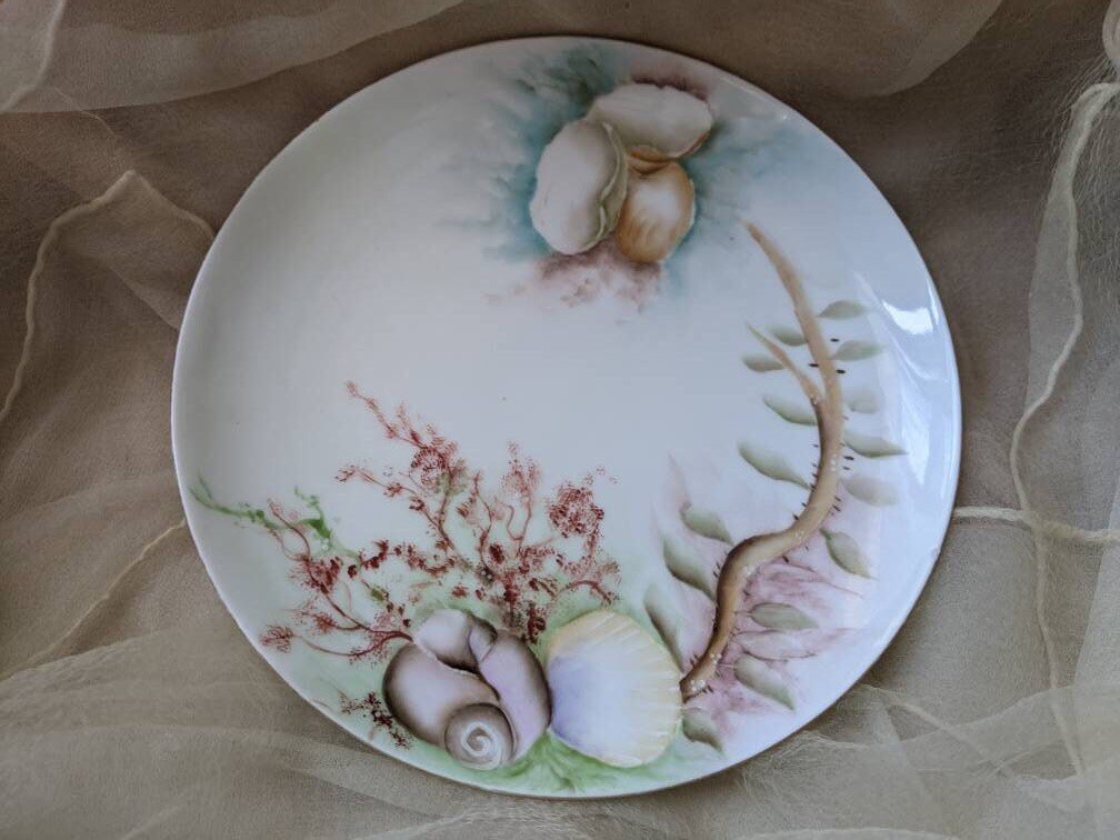 Vintage Haviland France Limoges Hand-painted Ocean Shell China