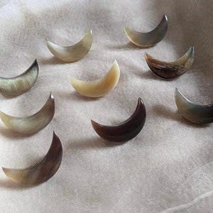 vintage hand carved crescent moon lapel scatter pin brooch celestial witch astrology brooch men's magic wicca wedding bride deadstock cowboy