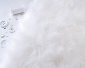 White faux fur 2 quot pile, white fur fabric craft squares, fursuit fur, fake fur, cosplay fur, long pile faux fur, white shag fur, white fur
