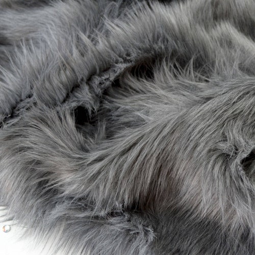 Gray Faux Fur 2 Pile Gray Craft Squares Fursuit Fur - Etsy