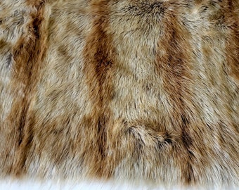Beige fox fur, beige faux fur, amber fox fur, amber faux fur, natural fur, brown fox fur, amber fabric, blonde fur, beige fur, fox fur