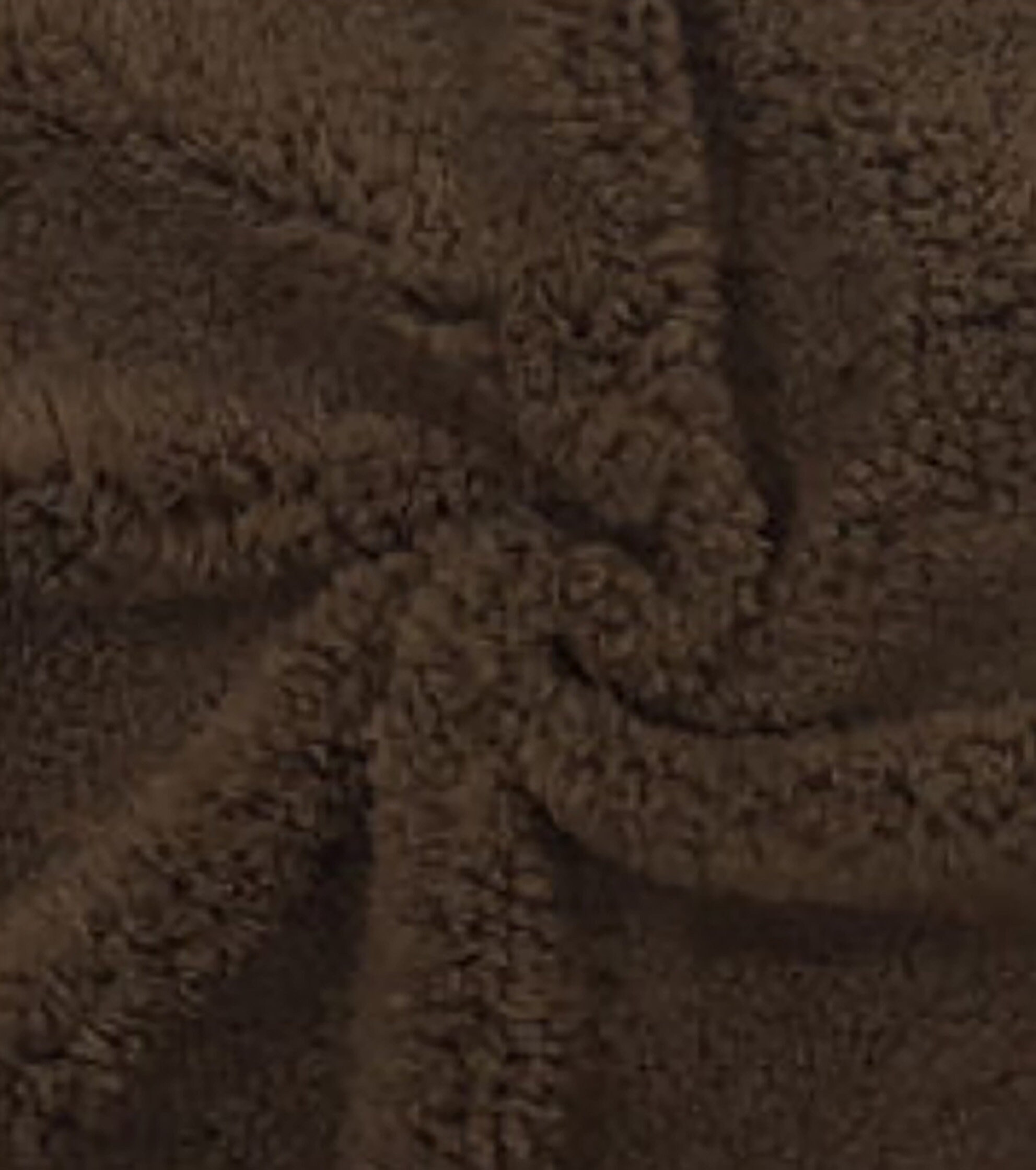 Sherpa Faux Fur Fabric Brown Sherpa by 