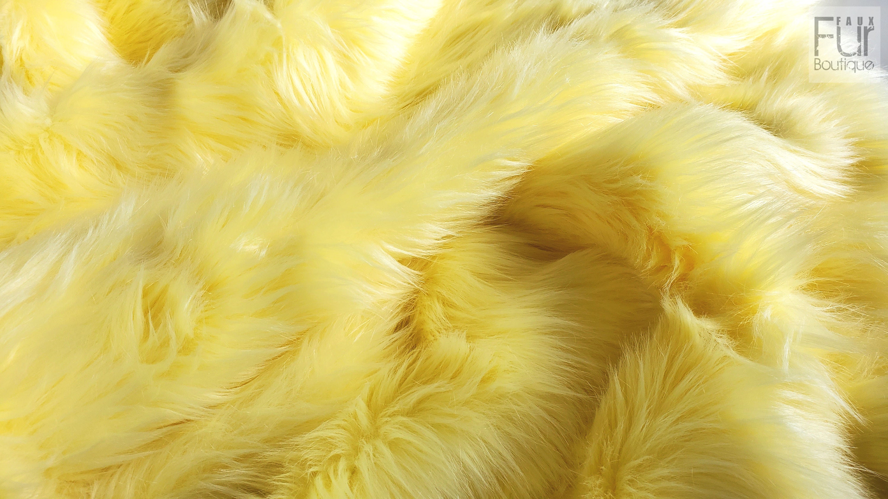 Pastel Yellow Faux Fur 2 Pile Baby Yellow Fur Yellow Etsy UK