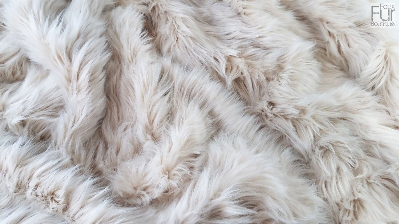 Ultra Fluffy Brown & Cream Cow Faux Fur Super Soft FABRIC Sold per Metre or  Yard for Soft Furnishings, Scarves, Apparels 
