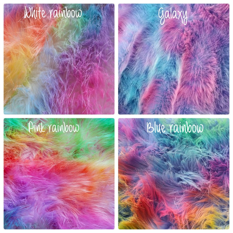 Luxury Shag Tiedye Faux Fur by the Yard Rainbow Faux Fur by Etsy