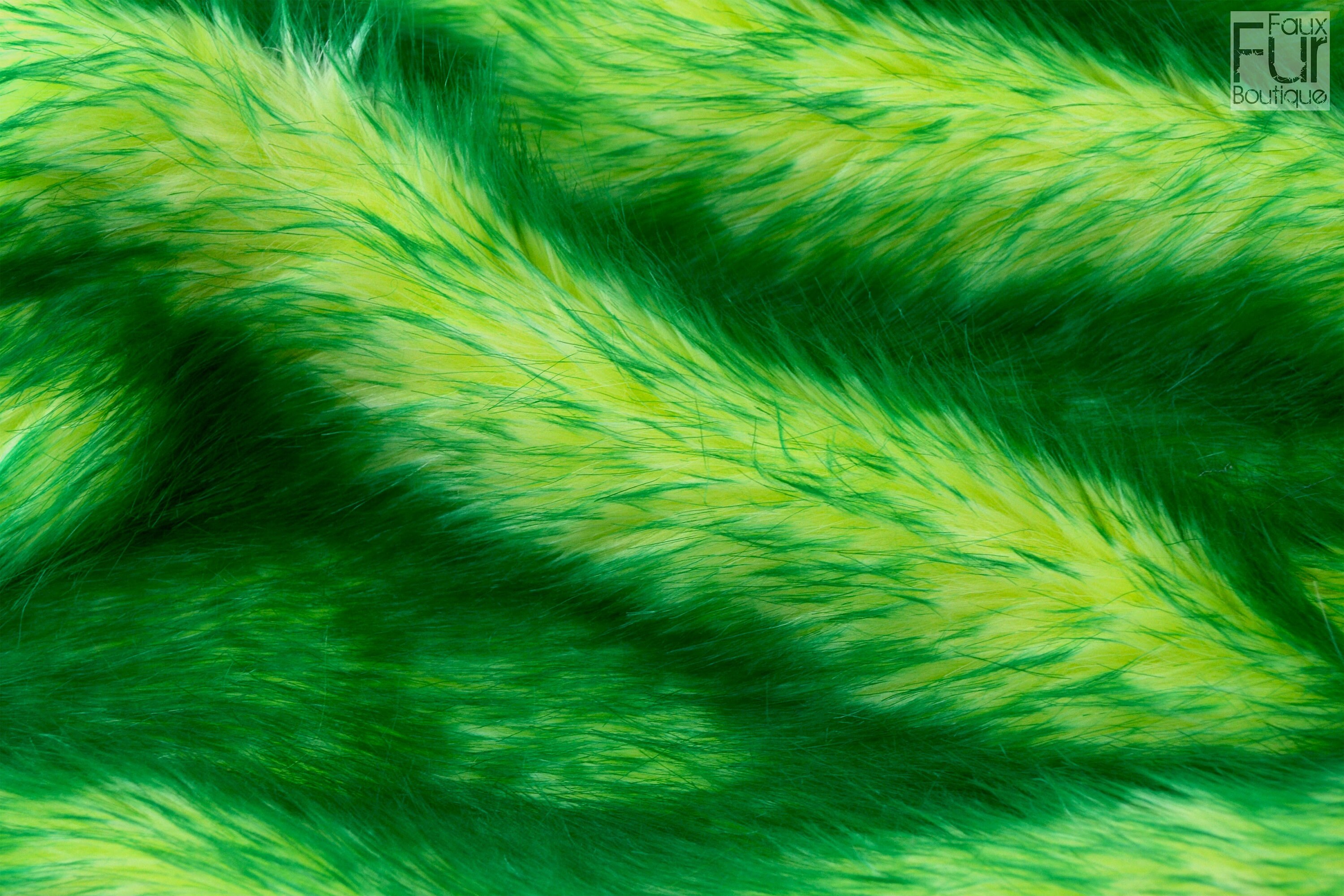 Green fur craft squares lemon lime faux fur fabric remnant Etsy
