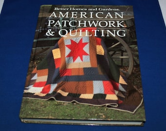 Vintage Book Better Homes and Gardens American Patchwork & Quilting Book BHG Quilts Patterns Sewing Quilt Pattern Craft Projects folk crafts