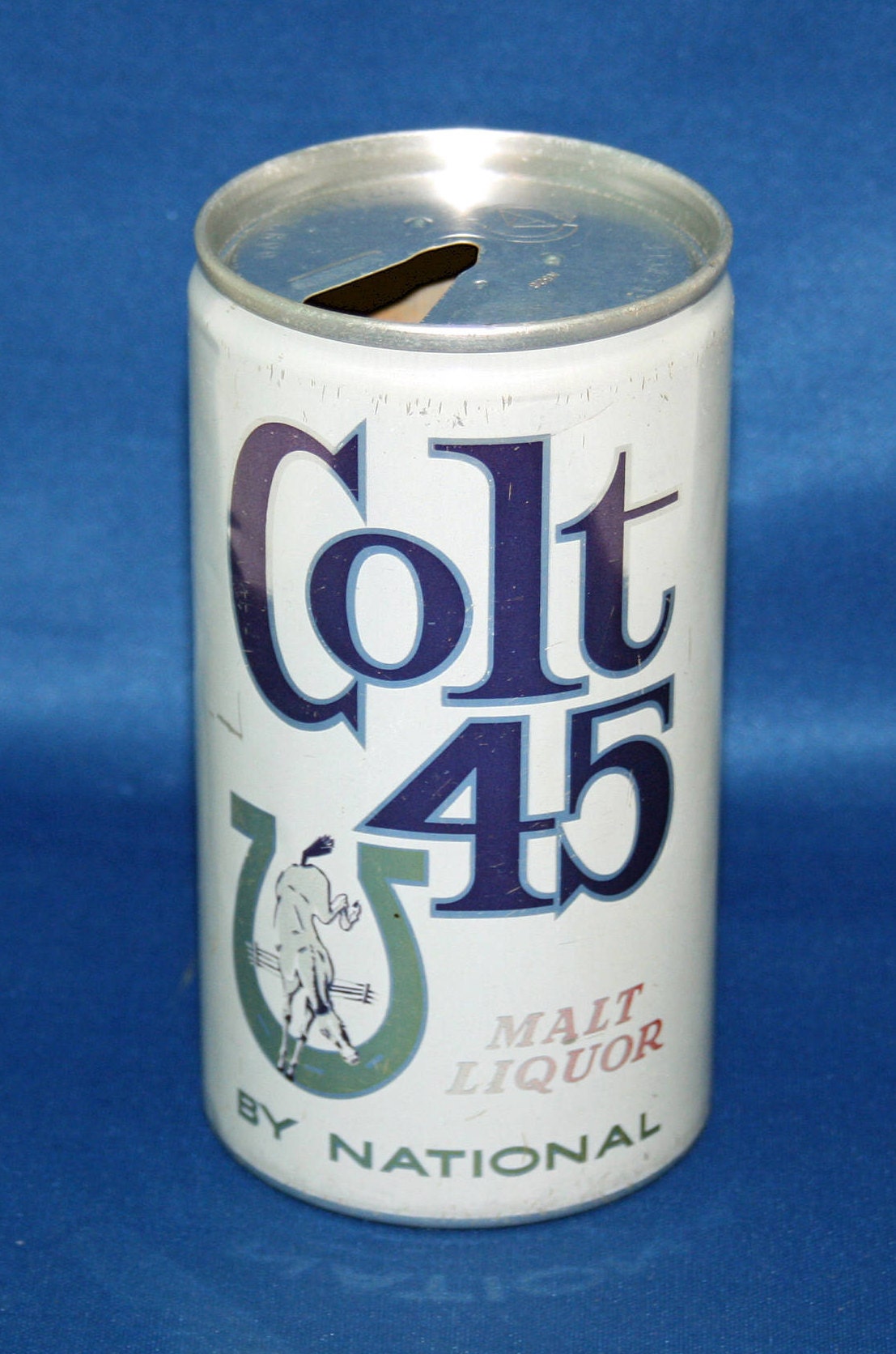 Vintage National Colt 45 Malt Liquor Beer Can 12 Oz Pull Tab Aluminum