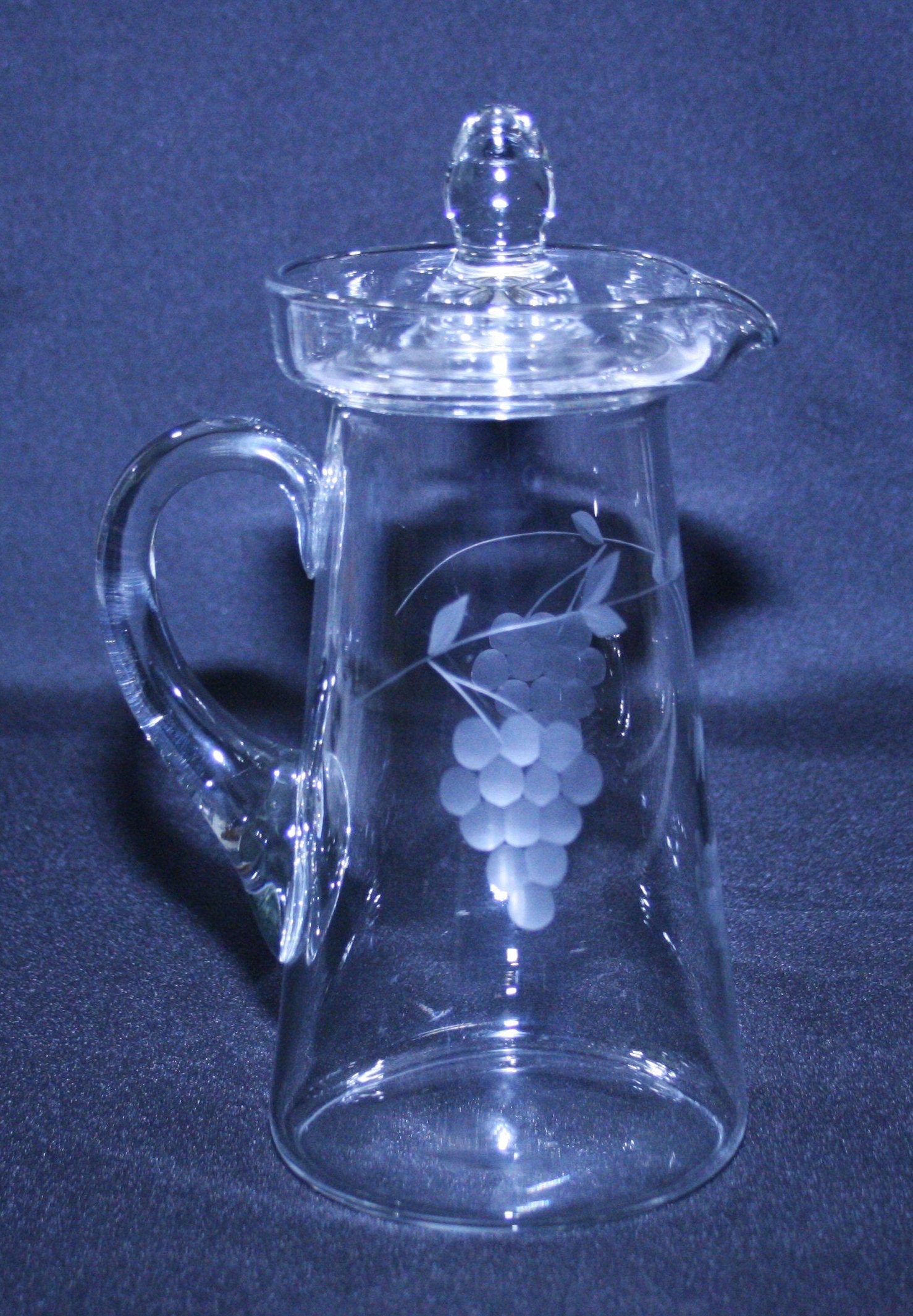 Sold at Auction: Vintage Clear Small Glass Pitcher