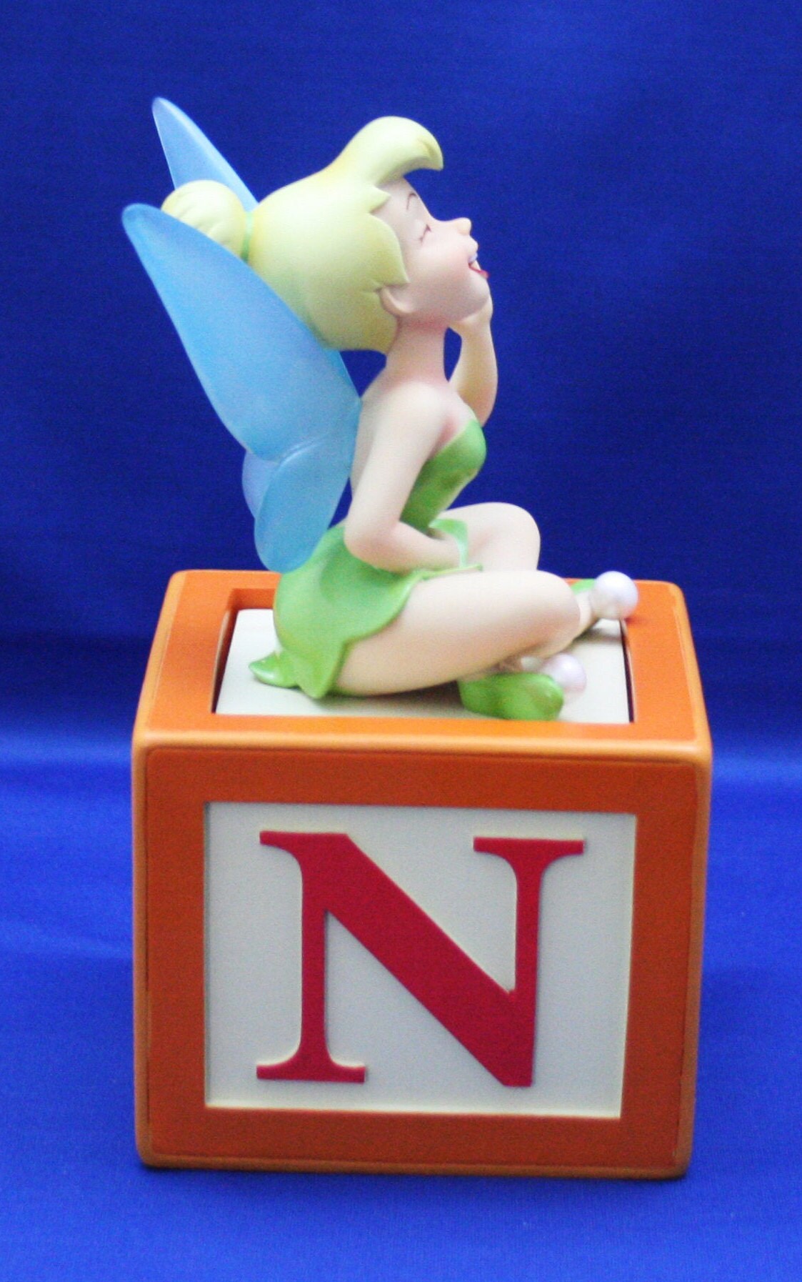Vintage Disney Tinkerbell TINK Keepsake Box Treasure hand painted resin