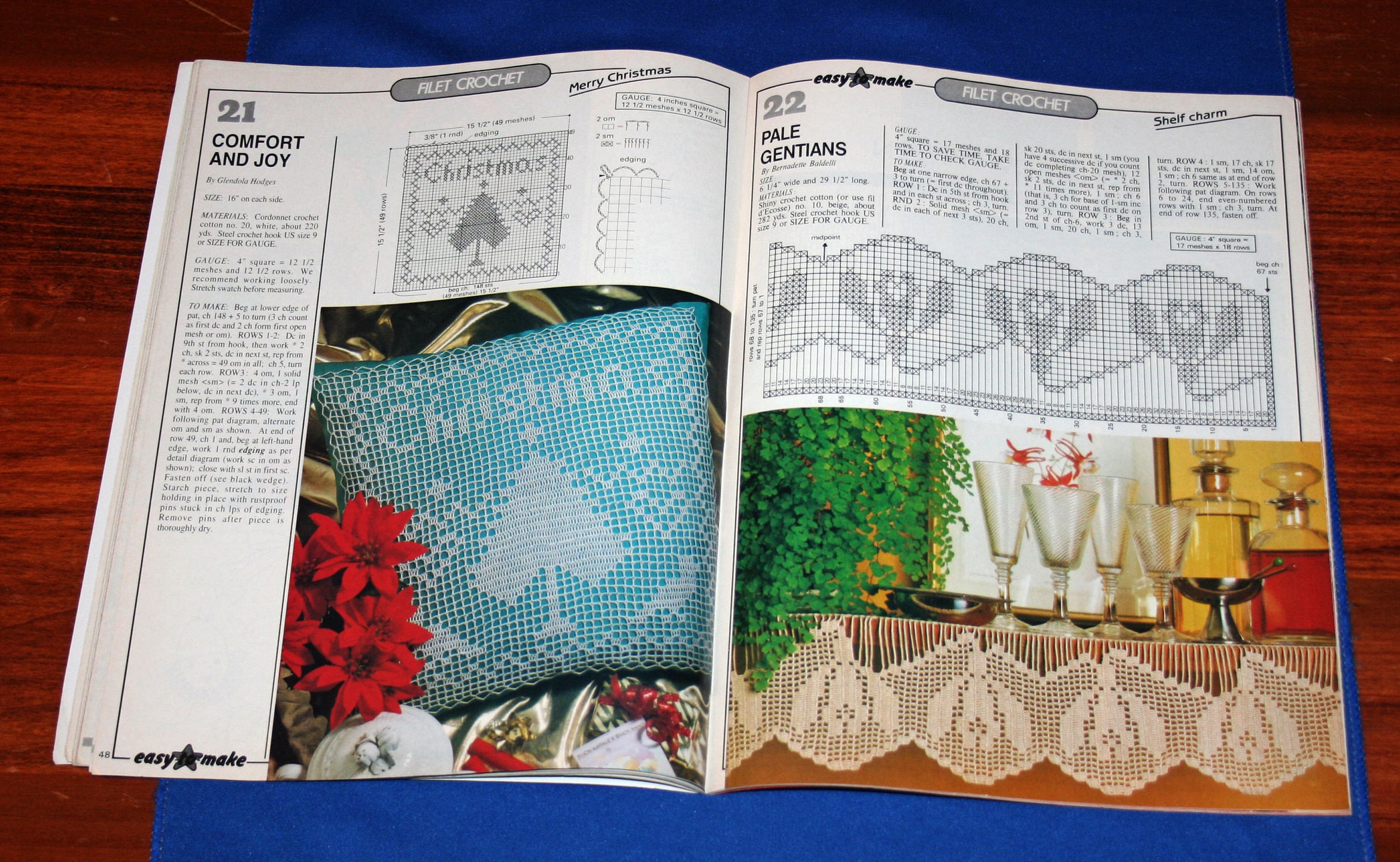Vintage Magic Crochet Magazine Crocheting Patterns Christmas Projects