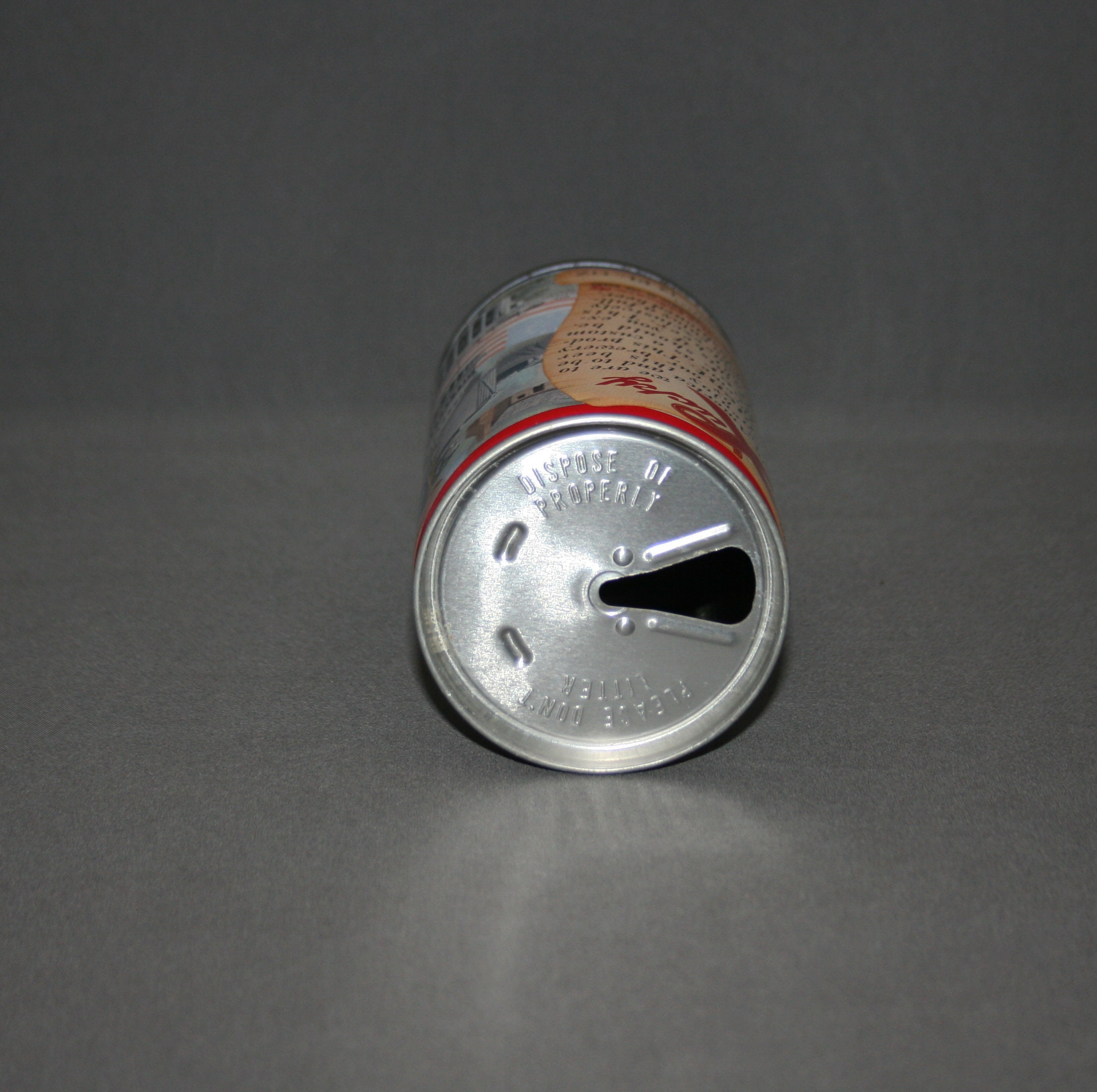 Vintage General Washington Lucky Beer Steel Can Pull Tab Opened & Empty Collectible Bar
