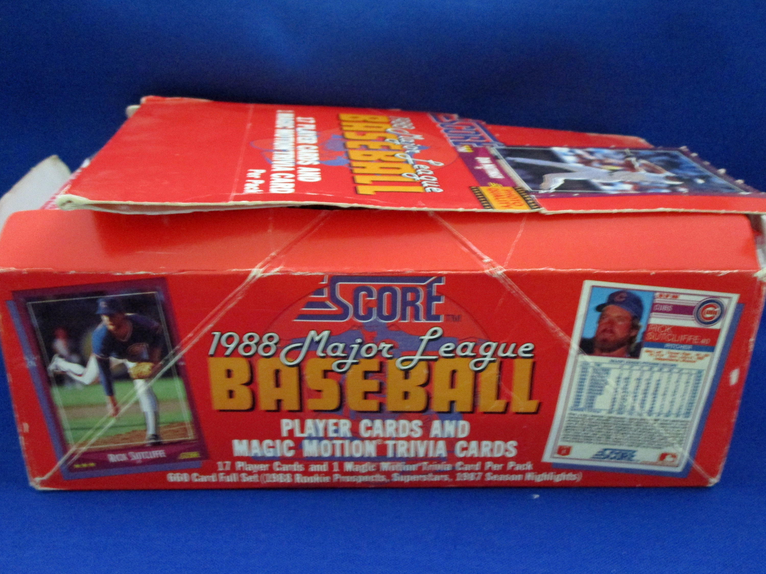 Vintage 1988 Score Baseball Trading Cards Full Box Of 36 Unopened Packs vintage-1988-score-baseball-trading-cards-full-box-of-36-unopened-packs