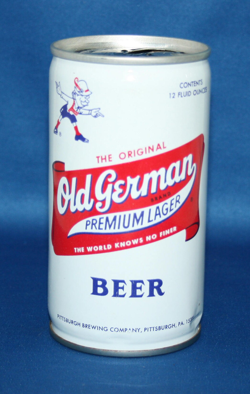 Vintage Old German Lager Steel Beer Can Premium Lager Pull Tab Brewing