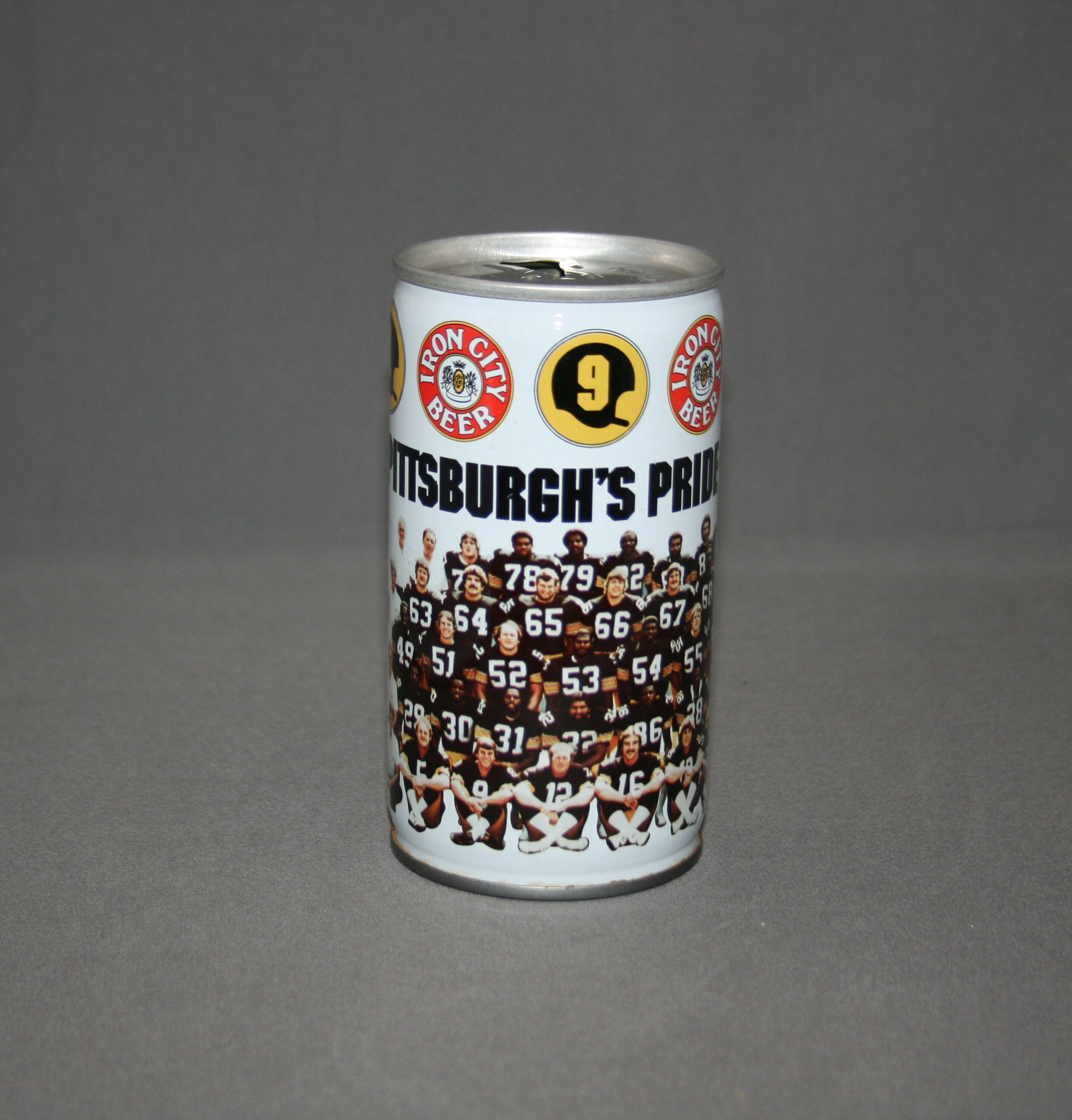 Vintage Iron City Beer Super Pittsburgh Pride Our Steelers Steel Can