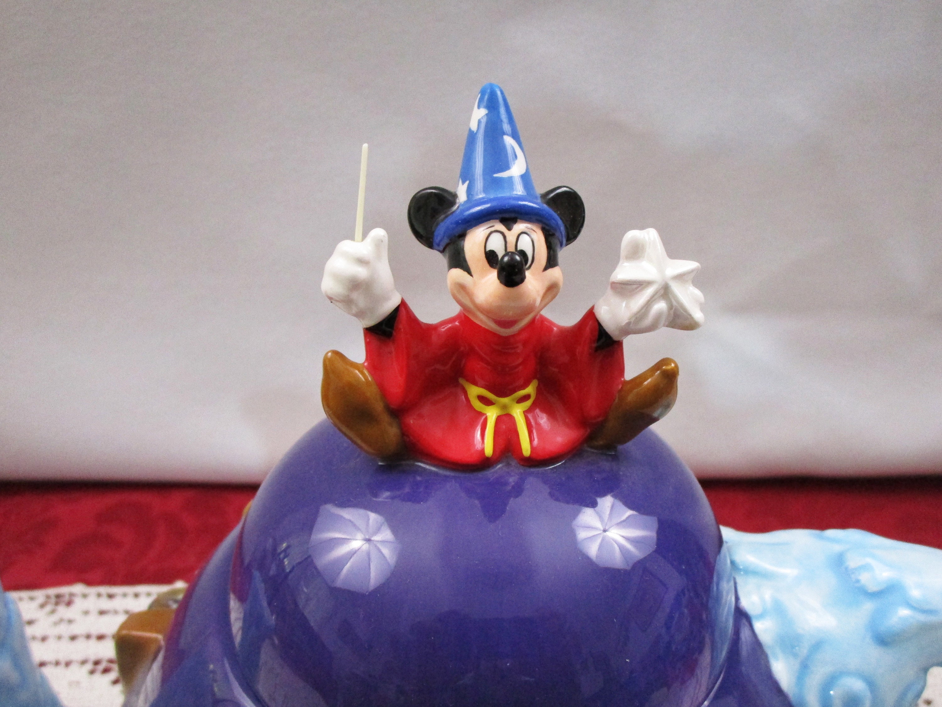 Vintage Disney Fantasia Sorcerer Mickey Mouse Porcelain Teapot Hand