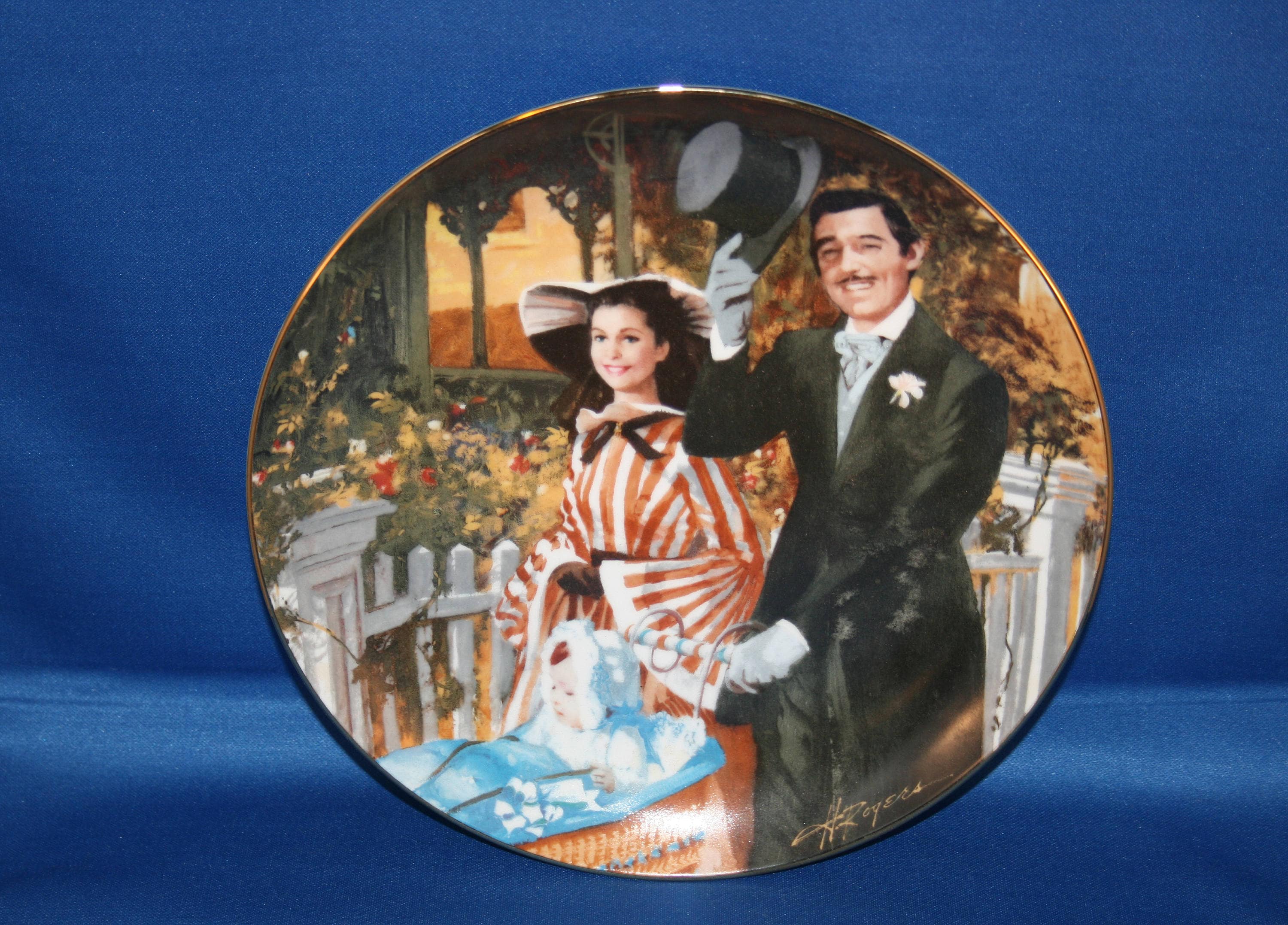 Vintage Gone With the Wind Scarlett Ohara Rhett Butler Plate - Etsy