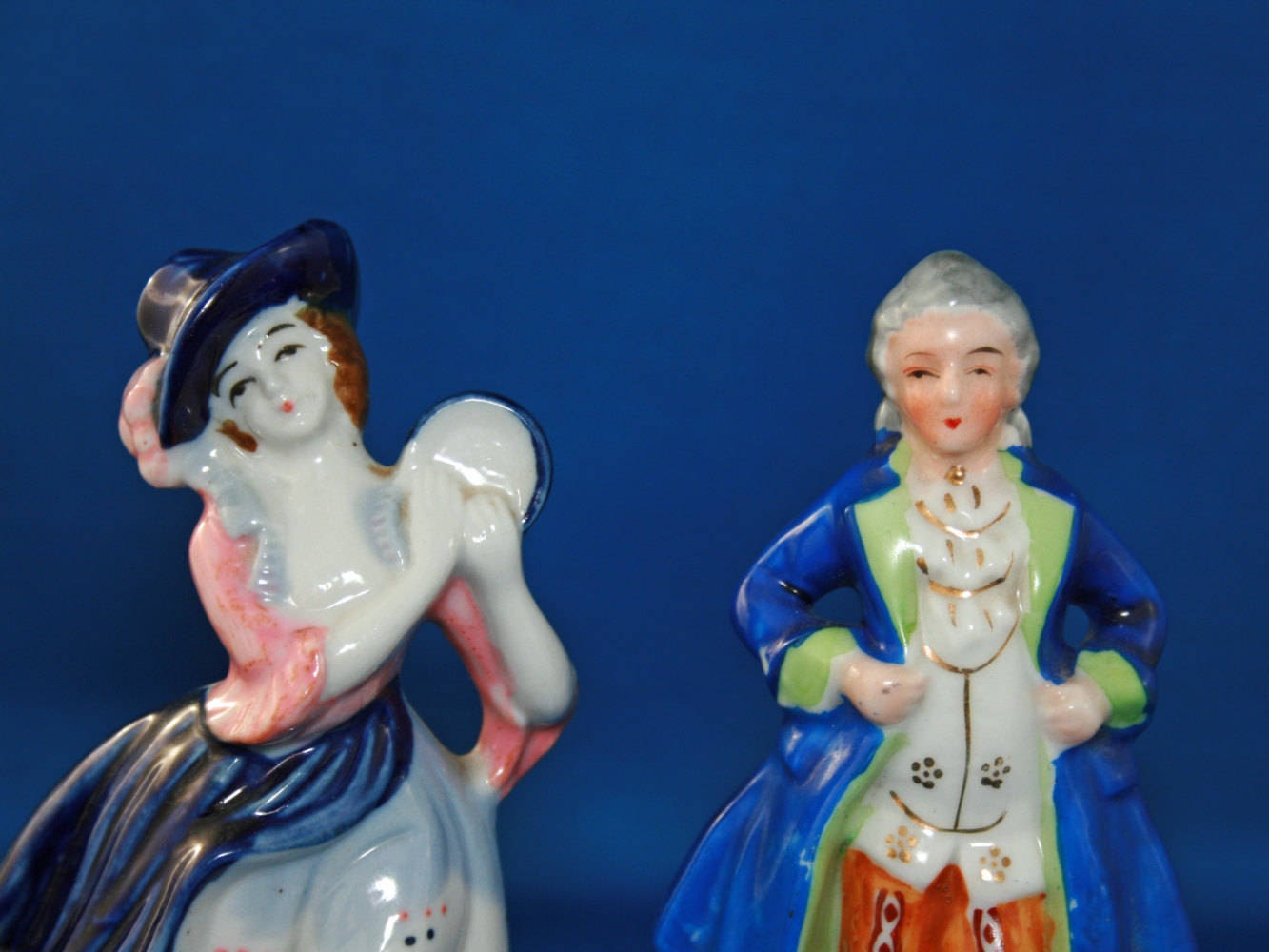 Vintage Occupied Japan Colonial Woman Figurine Only, 1945 to 1952