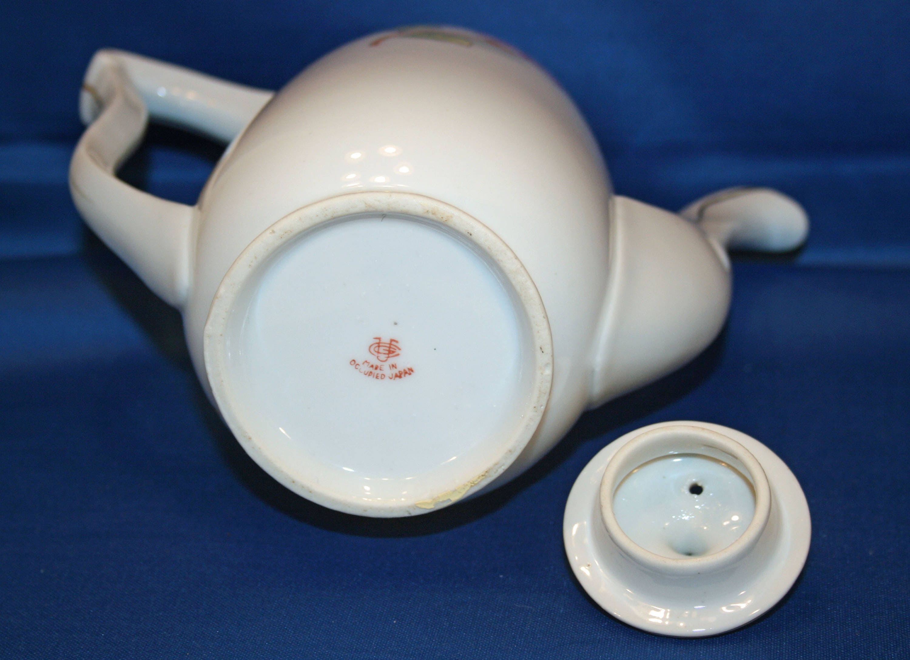 Vintage Teapot Set Coffee Pot Occupied Japan Porcelain Ucagco UGC