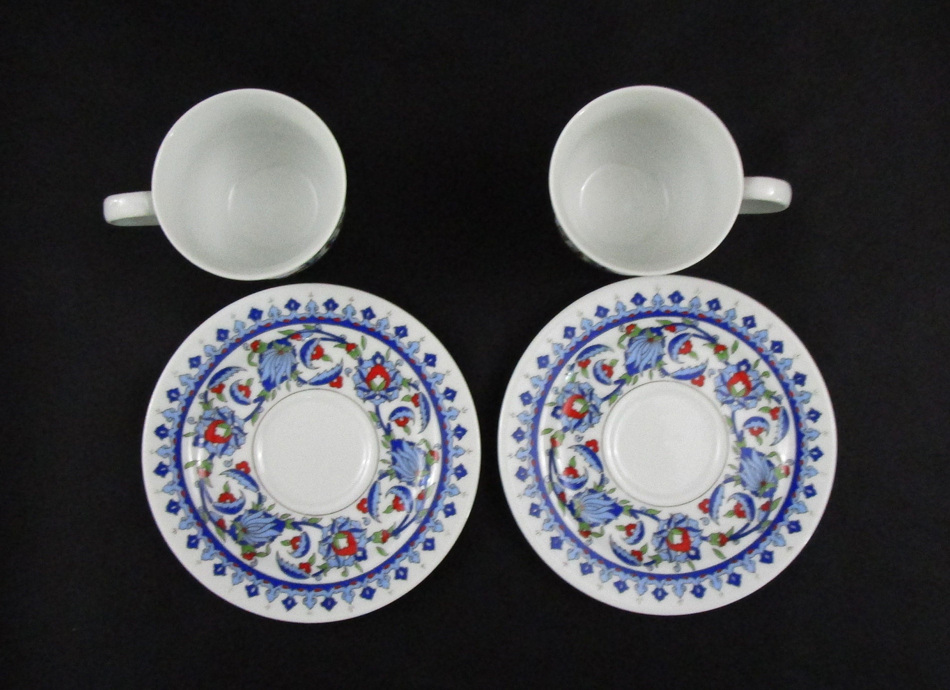 Vintage Kutahya Turkish Espresso Demitasse Coffee Cup and Saucer