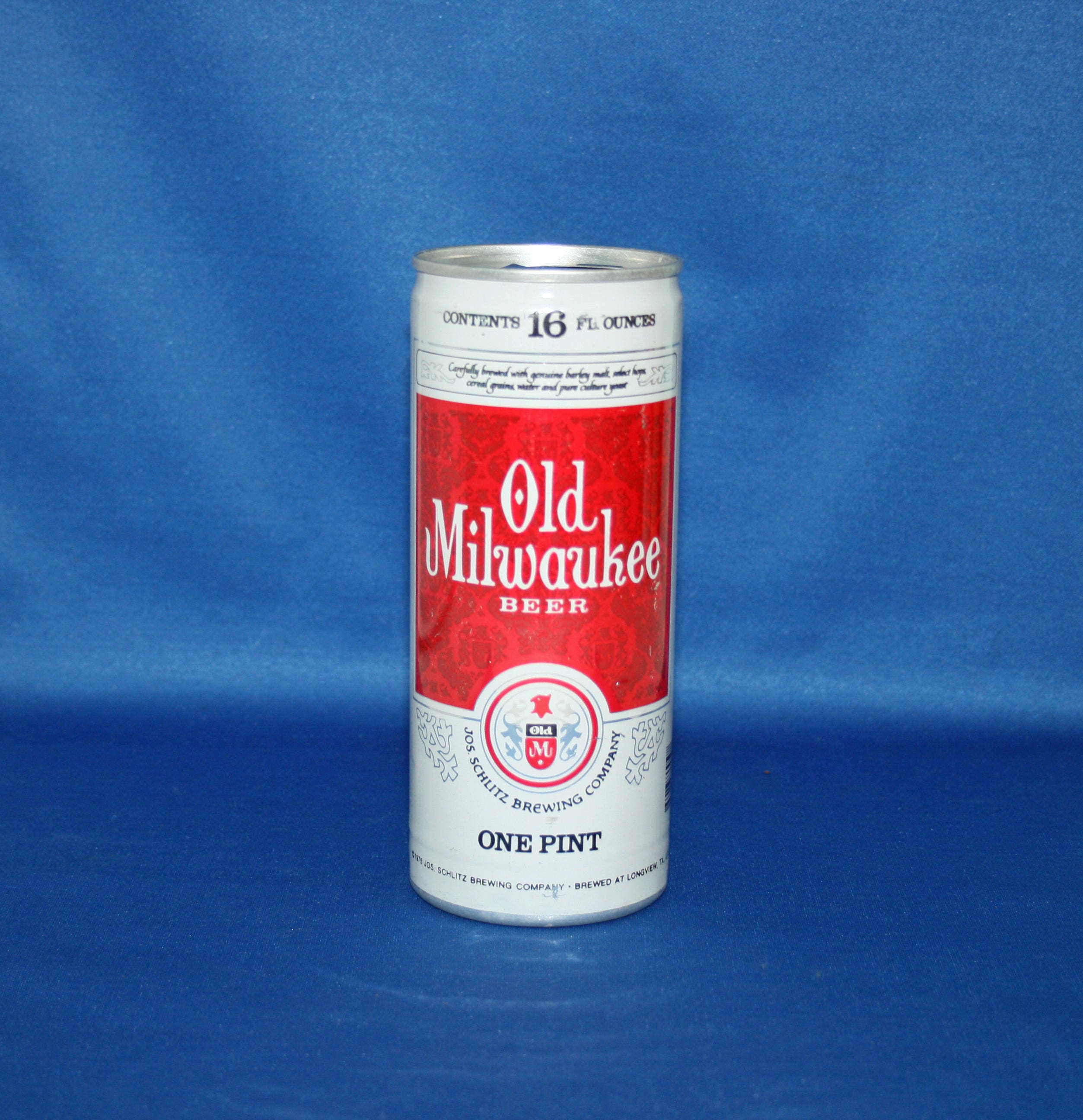 Vintage Old Milwaukee Beer Can 1975 Aluminum Pull Tab Opened Empty Bar
