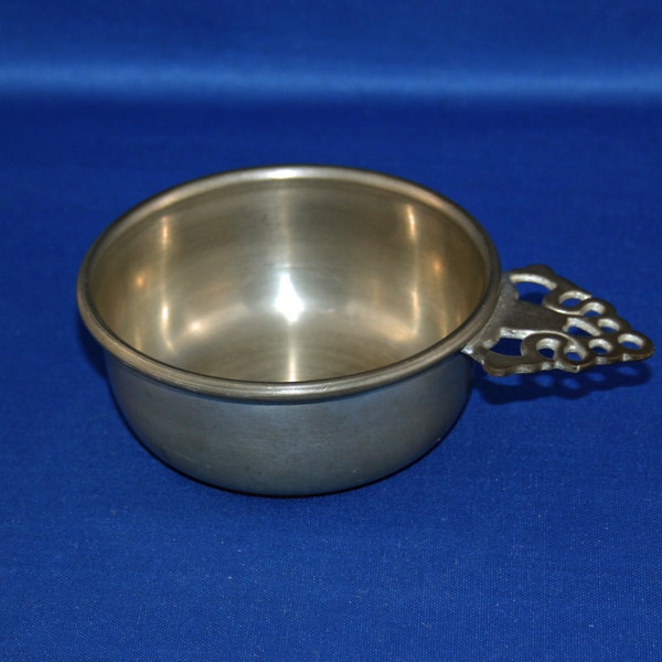 Vintage Pewter Porringer Bowl Woodbury Pewterers RH  Colonial Porringers Bar Collectible Barware Memorabilia Metalware Drinking Cup