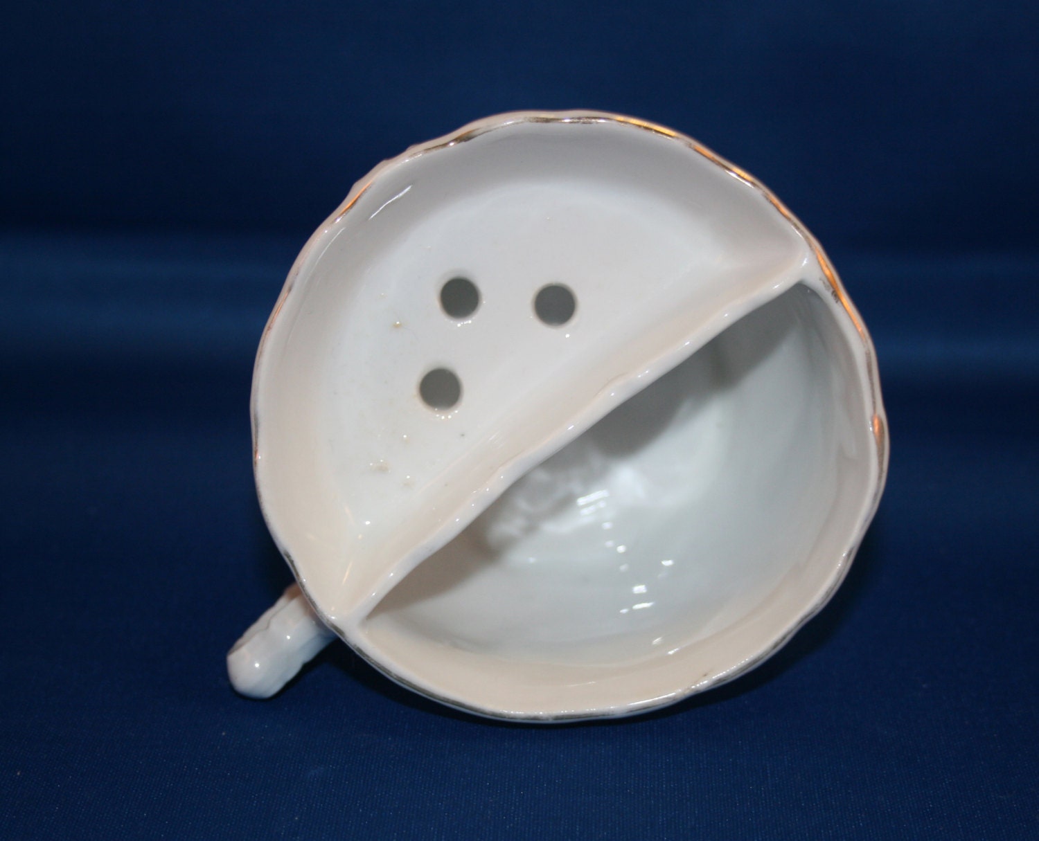 Vintage Shaving Scuttle Shaving Cup Floral Embossed Collectible