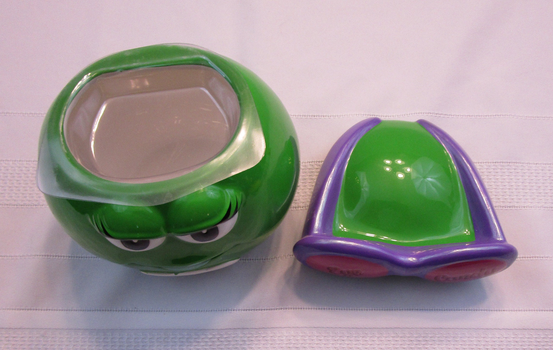 Vintage M&M Candy Jar Ms Green Eye Candy by Galerie Mars Candy Hand