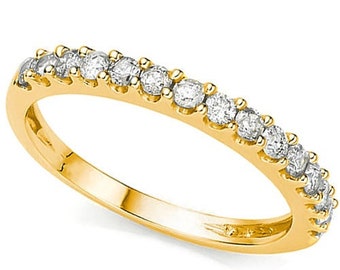 0.5 Carat Diamond Moissanite VVS 10K Solid Gold Engagement Ring Estate Jewelry Statement Rings Diamonds Ring Size 6 1/2 US