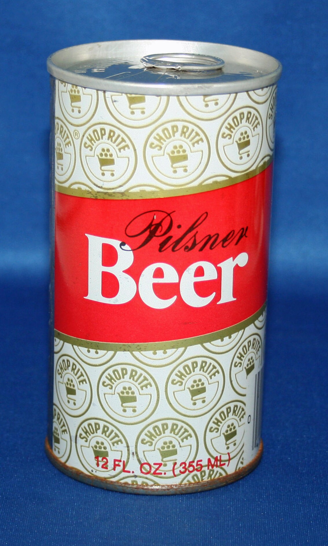 Vintage ShopRite Pilsner Beer Can Steel Pull Tab Unopened Old Dutch
