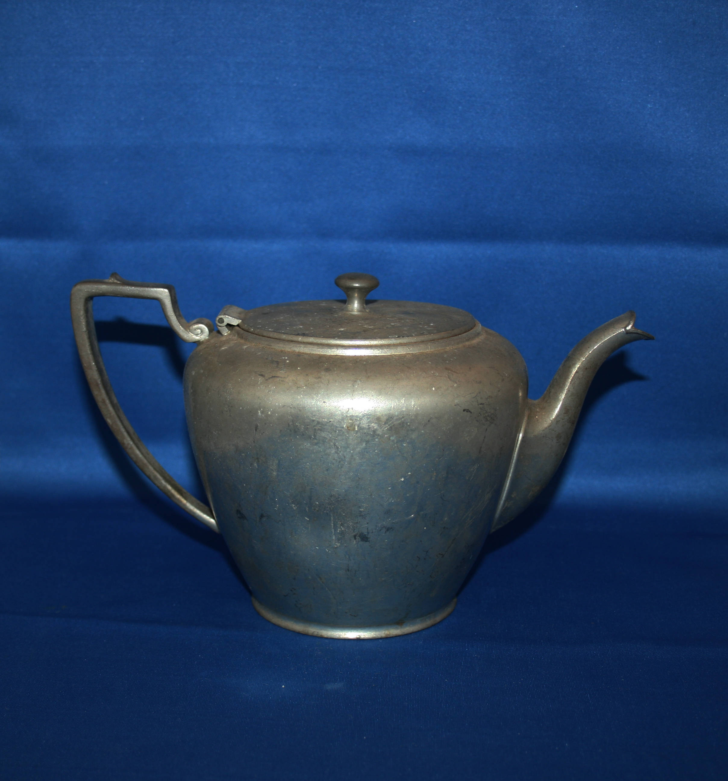 Rare Antique Wallace Pewter Coffee Set Teapot Creamer and Sugar Bowl