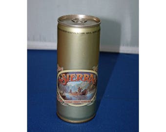 Vintage SIERRA Pilsner Steel Beer Can Pittsburgh Brewing Co Unopened Empty Bar Memorabilia Breweriana Collectible Advertisement Barware