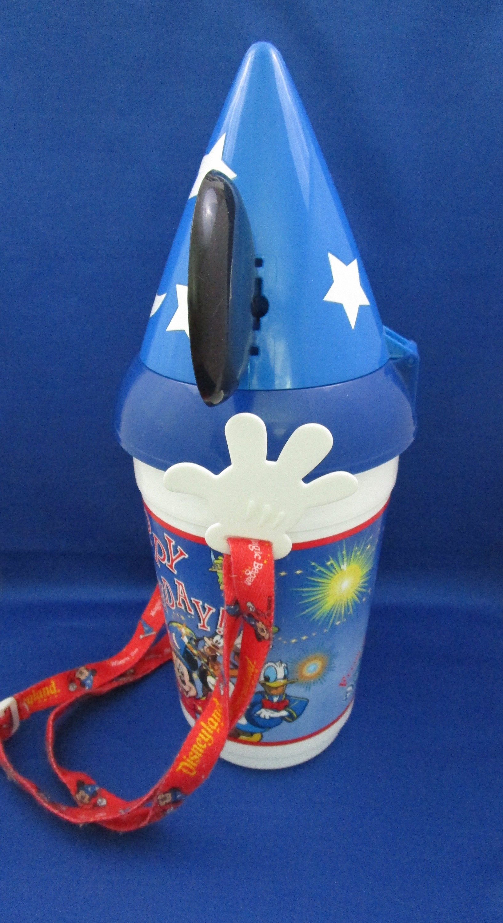 Vintage Disneyland Sorcerer Mickey Happy Birthday Popcorn Bucket with