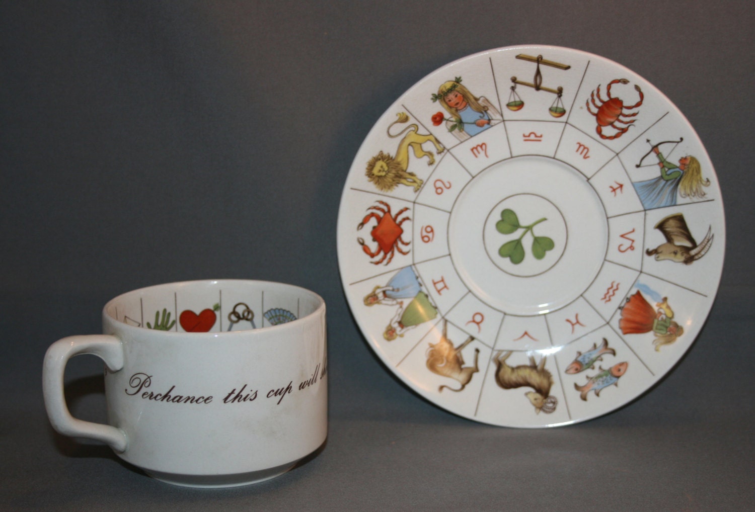 Vintage Jon Anton Taltos Teacup And Saucer Fortune Teller