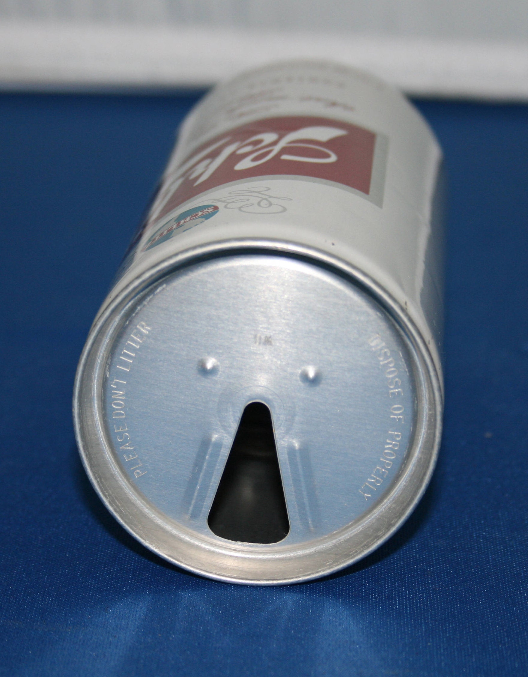 Vintage Schlitz Beer Can Pull Tab Aluminum Opened Empty Bar Memorabilia