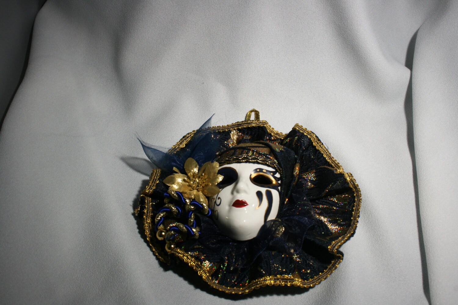 mardi gras clay earrings