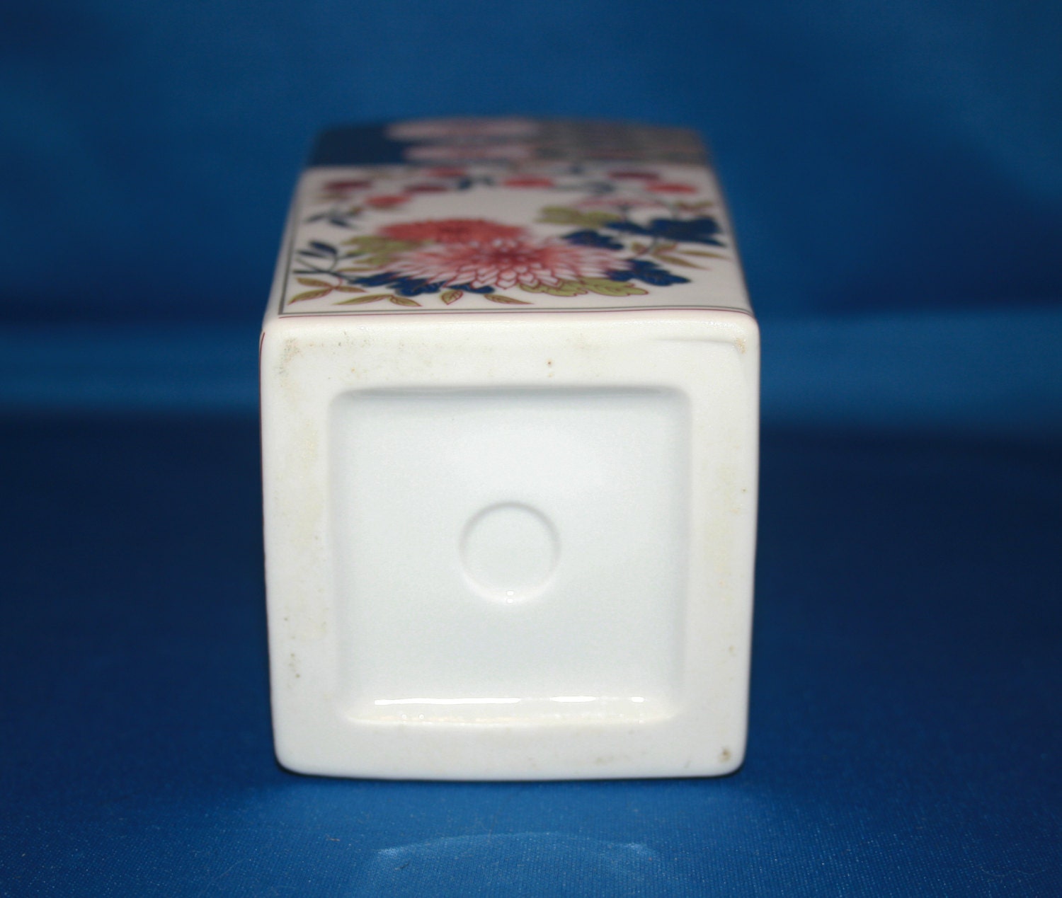 Vintage Oriental Japanese 10 inch Square Vase by Imari Ware or Arnart Imports Inc