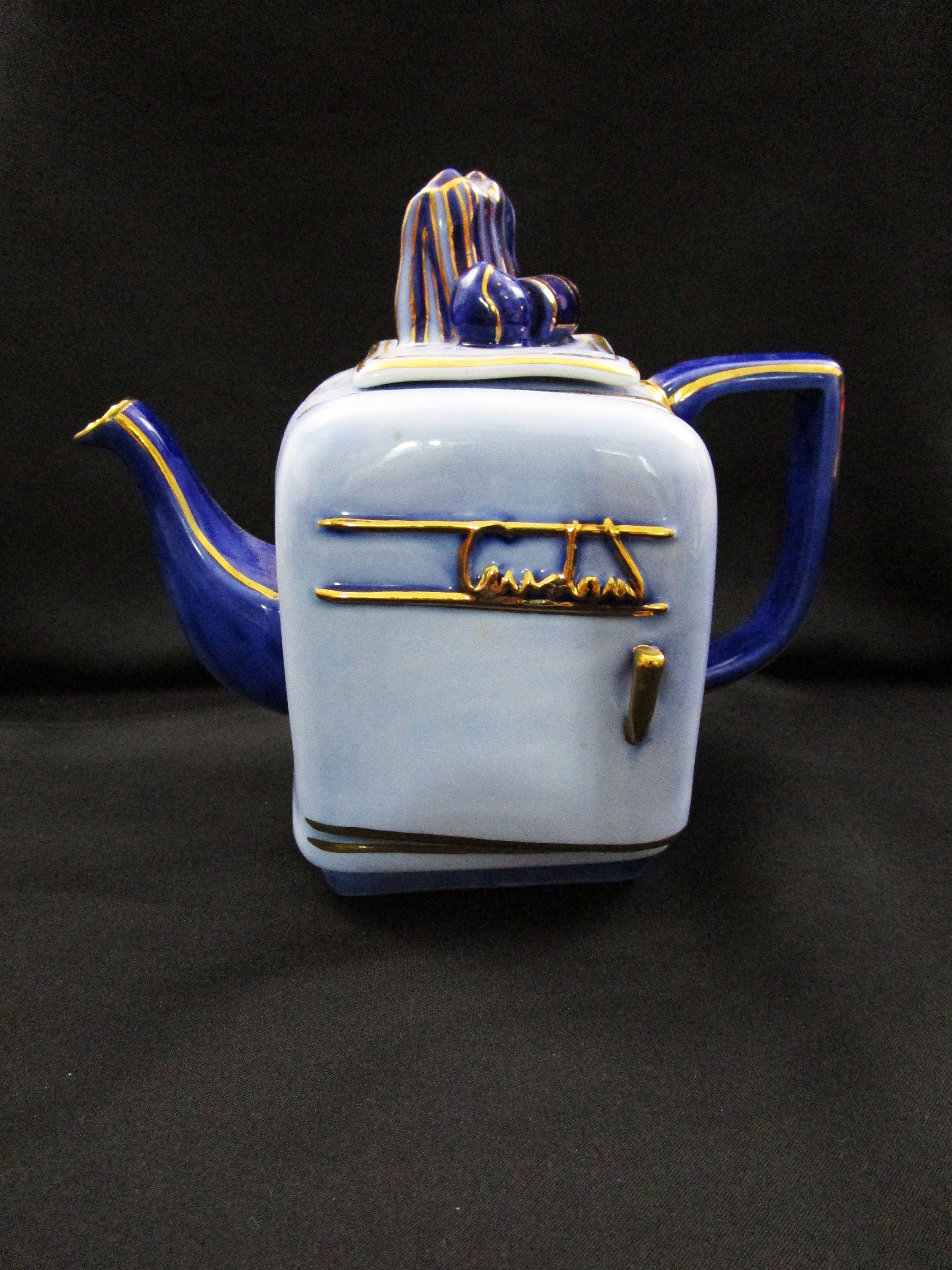 Rare Paul Cardew Refrigerator Teapot Collectible Retro Kitchen Décor Novelty Tea Pot Limoges