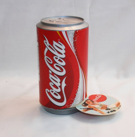 Vintage Coca Cola Can Shaped Coaster Dispenser 4 Different Etsy