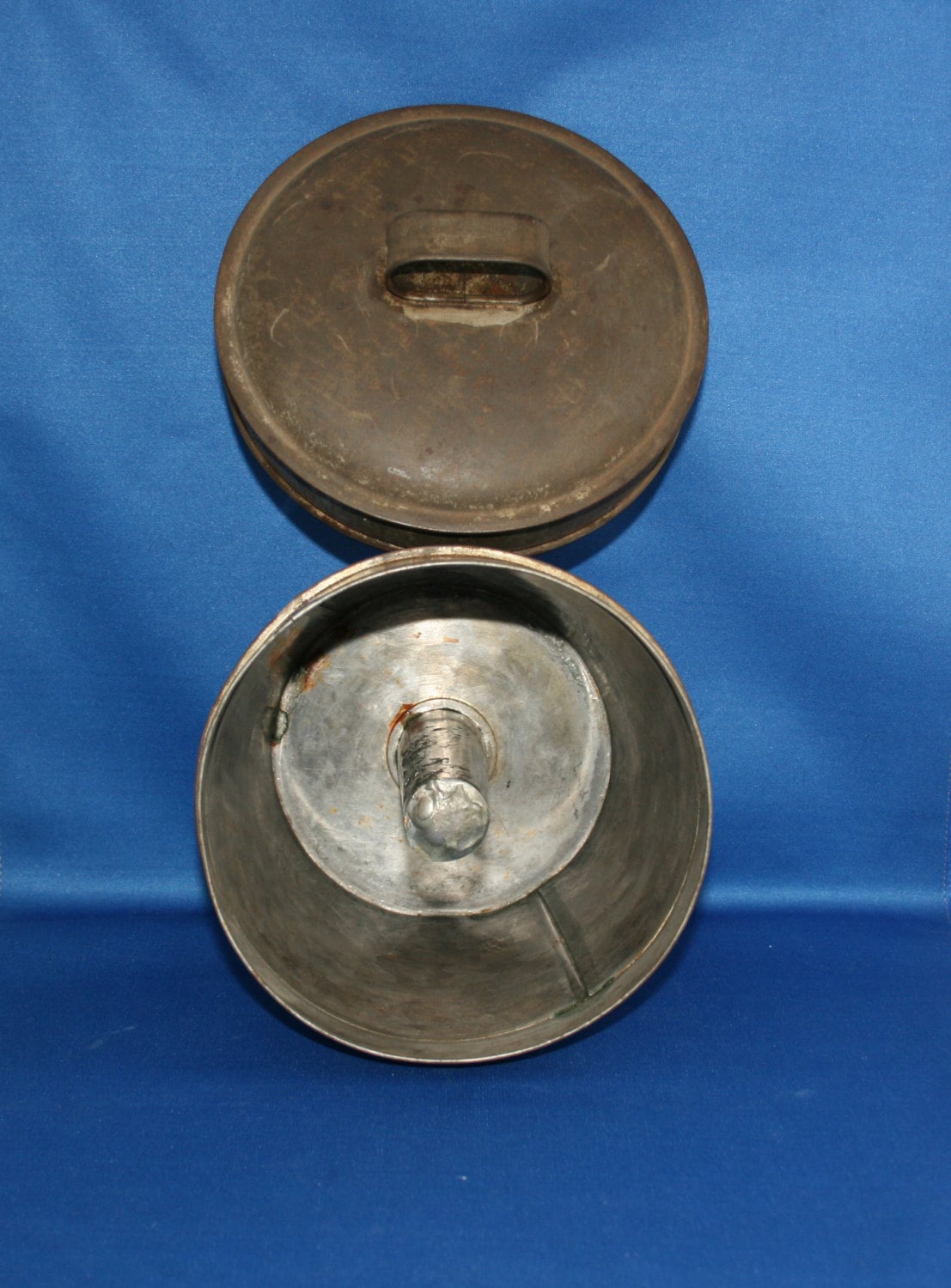 Vintage Primitive Tin Pudding Mold Circa 1900’s Tin Mould Steam Mold