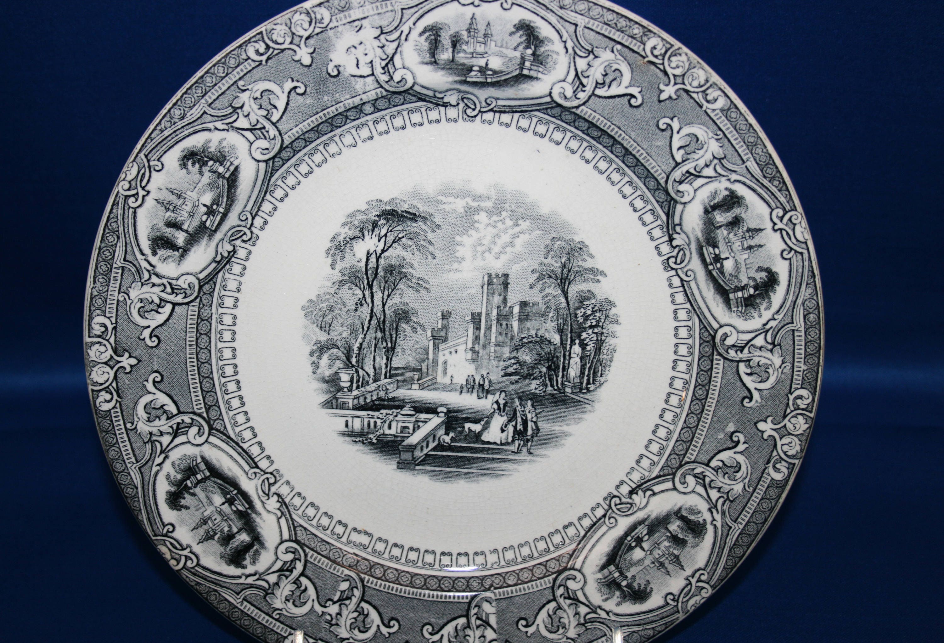 Antique Wedgwood & Co Plate Corinthia Pattern Earthenware Luncheon