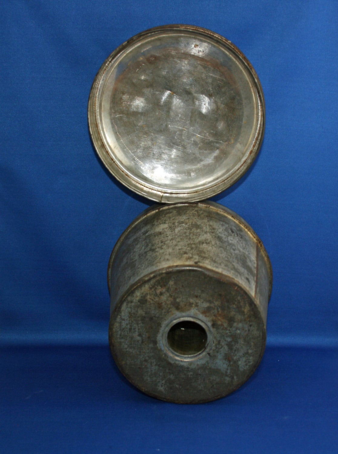 Vintage Primitive Tin Pudding Mold Circa 1900’s Tin Mould Steam Mold