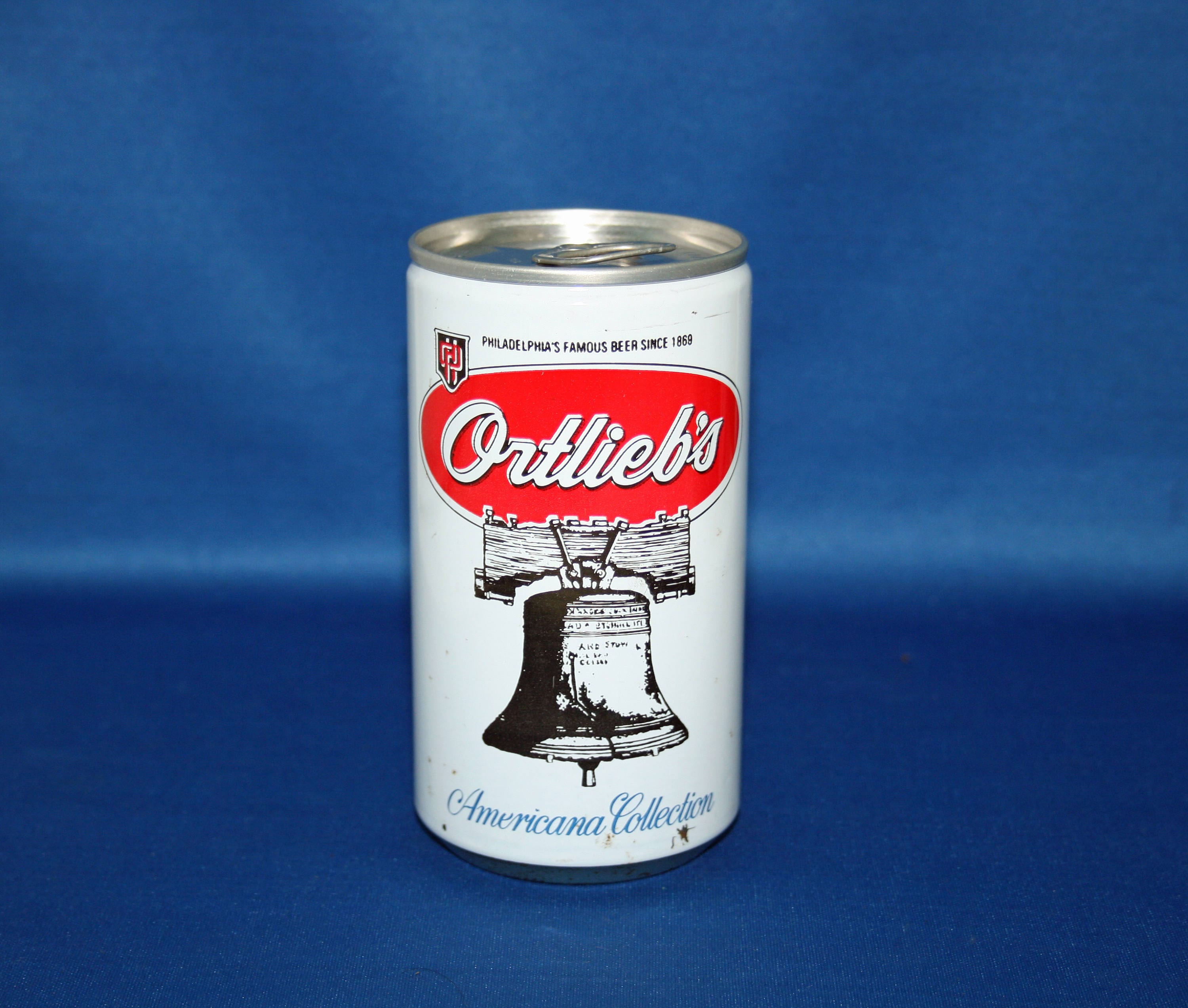 Vintage Ortlieb's Beer Steel Can Pull Tab Philadelphia Americana Bar