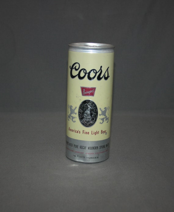 Vintage Coors Beer Aluminum 16 Fl Oz Can Pull Tab Unopened Etsy