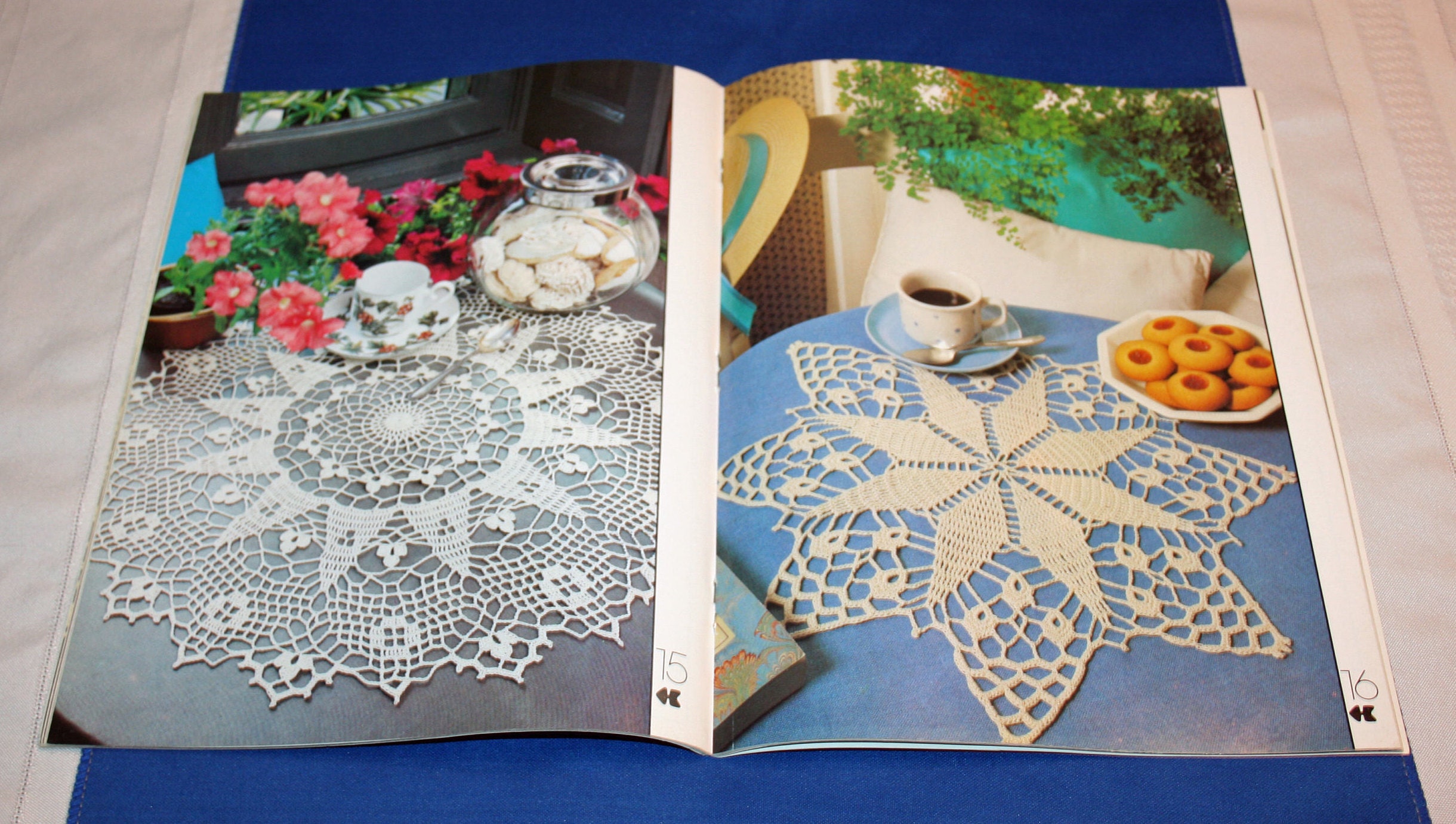 Vintage Decorative Crochet Magazine Crocheting Patterns Curtains