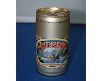 Vintage SIERRA Pilsner Steel Beer Can Pittsburgh Brewing Co. Unopened Empty Bar Memorabilia Barware Collectible Breweriana Advertisement