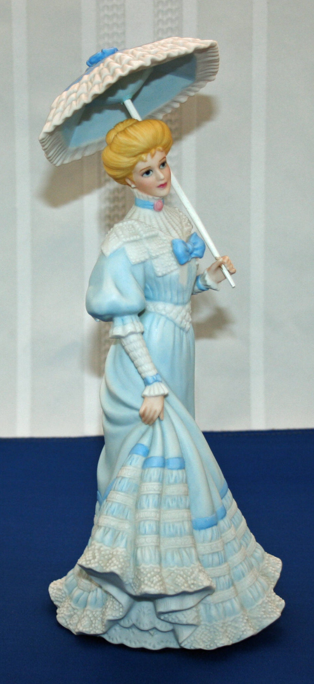 Vintage Gorham On the Boardwalk Victorian Lady Figurine Hand Painted